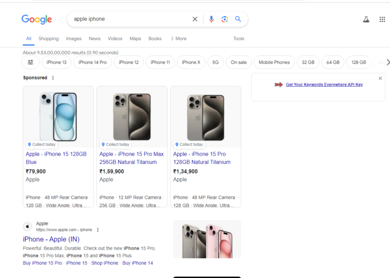 Google serp image